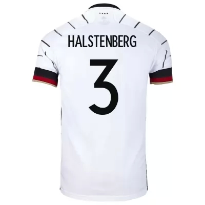 Femme Équipe d'Allemagne de football Maillot Marcel Halstenberg #3 Tenues Domicile Blanc 2021