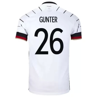 Femme Équipe d'Allemagne de football Maillot Christian Gunter #26 Tenues Domicile Blanc 2021
