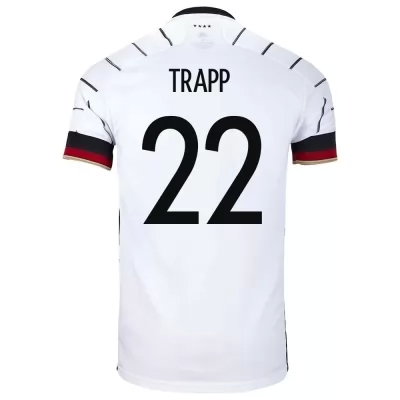 Femme Équipe d'Allemagne de football Maillot Kevin Trapp #22 Tenues Domicile Blanc 2021