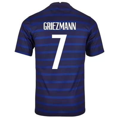 Femme Équipe de France de football Maillot Antoine Griezmann #7 Tenues Domicile Bleu Foncé 2021