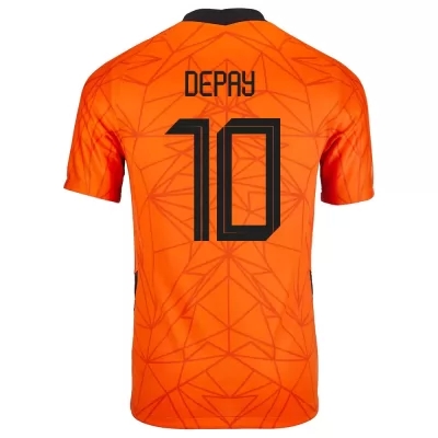 Enfant Équipe des Pays-Bas de football Maillot Memphis Depay #10 Tenues Domicile Orange 2021