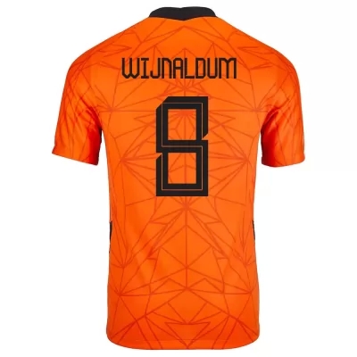 Homme Équipe des Pays-Bas de football Maillot Georginio Wijnaldum #8 Tenues Domicile Orange 2021