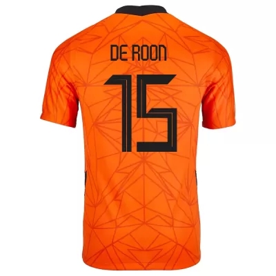 Enfant Équipe des Pays-Bas de football Maillot Marten de Roon #15 Tenues Domicile Orange 2021