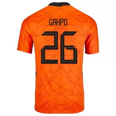 Femme Équipe des Pays-Bas de football Maillot Cody Gakpo #26 Tenues Domicile Orange 2021
