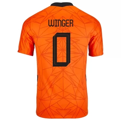 Femme Équipe des Pays-Bas de football Maillot Right Winger #0 Tenues Domicile Orange 2021