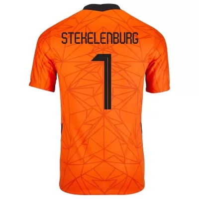 Femme Équipe des Pays-Bas de football Maillot Maarten Stekelenburg #1 Tenues Domicile Orange 2021