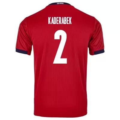 Homme Équipe De Tchéquie De Football Maillot Pavel Kaderabek #2 Tenues Domicile Rouge 2021
