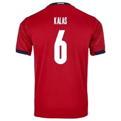 Enfant Équipe De Tchéquie De Football Maillot Tomas Kalas #6 Tenues Domicile Rouge 2021