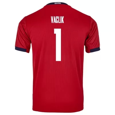 Homme Équipe De Tchéquie De Football Maillot Tomas Vaclik #1 Tenues Domicile Rouge 2021