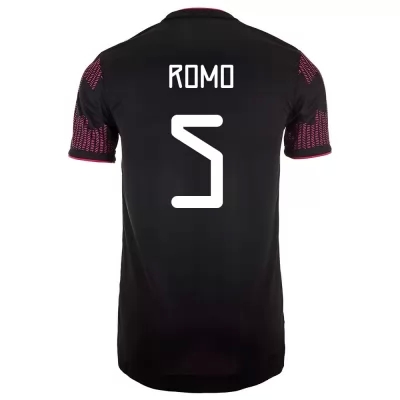 Homme Équipe du Mexique de football Maillot Luis Romo #5 Tenues Domicile Rose Rouge 2021