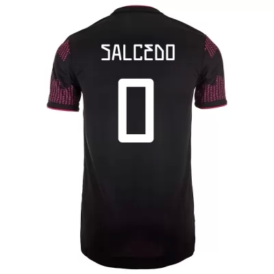 Enfant Équipe du Mexique de football Maillot Carlos Salcedo #0 Tenues Domicile Rose Rouge 2021