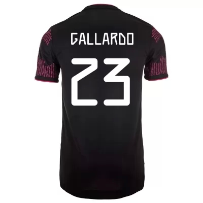 Femme Équipe du Mexique de football Maillot Jesus Gallardo #23 Tenues Domicile Rose Rouge 2021
