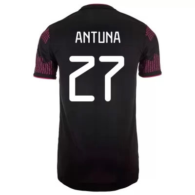 Homme Équipe du Mexique de football Maillot Uriel Antuna #27 Tenues Domicile Rose Rouge 2021