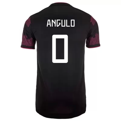 Homme Équipe du Mexique de football Maillot Jesus Angulo #0 Tenues Domicile Rose Rouge 2021