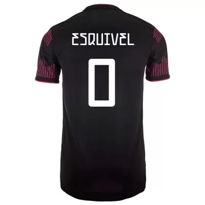 Femme Équipe du Mexique de football Maillot Jose Esquivel #0 Tenues Domicile Rose Rouge 2021