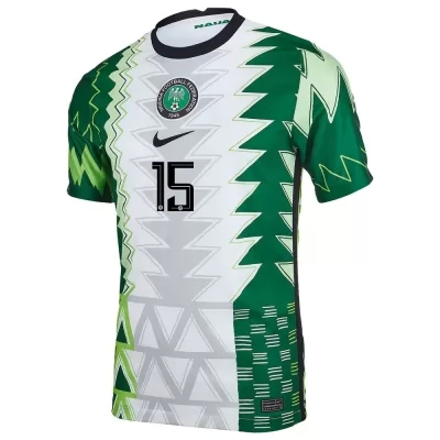 Femme Équipe Du Nigeria De Football Maillot Zaidu Sanusi #15 Tenues Domicile Vert Blanc 2021