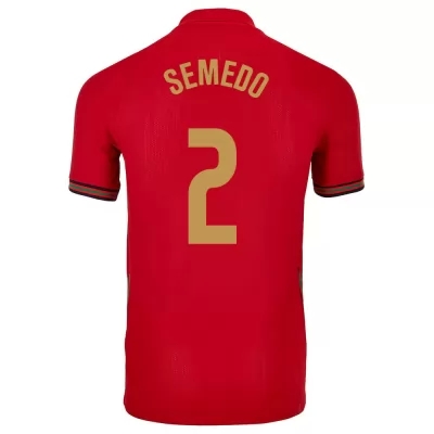 Femme Équipe du Portugal de football Maillot Nelson Semedo #2 Tenues Domicile Rouge 2021