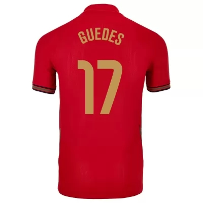 Enfant Équipe du Portugal de football Maillot Goncalo Guedes #17 Tenues Domicile Rouge 2021