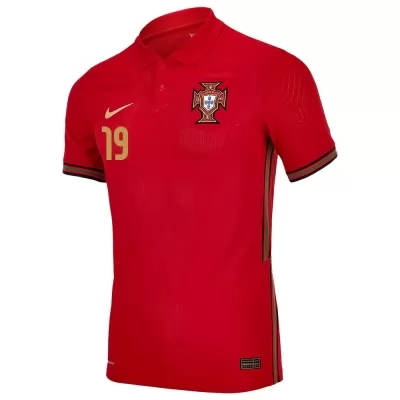 Femme Équipe Du Portugal De Football Maillot Pedro Goncalves #19 Tenues Domicile Rouge 2021