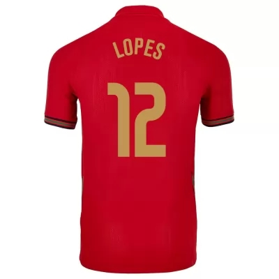 Homme Équipe du Portugal de football Maillot Anthony Lopes #12 Tenues Domicile Rouge 2021