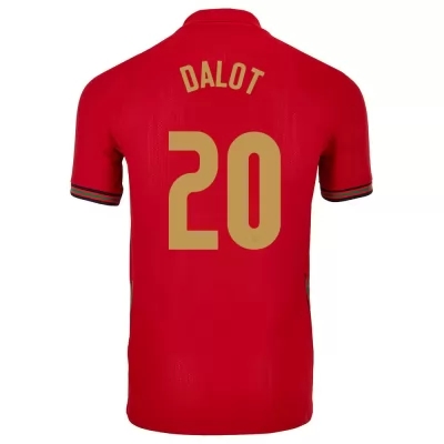 Homme Équipe du Portugal de football Maillot Diogo Dalot #20 Tenues Domicile Rouge 2021