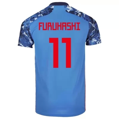 Femme Équipe du Japon de football Maillot Kyogo Furuhashi #11 Tenues Domicile Bleu Foncé 2021