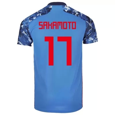 Femme Équipe du Japon de football Maillot Tatsuhiro Sakamoto #17 Tenues Domicile Bleu Foncé 2021