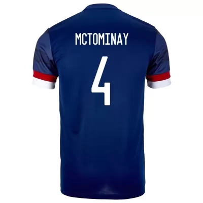 Femme Équipe D'Écosse De Football Maillot Scott Mctominay #4 Tenues Domicile Bleu Foncé 2021