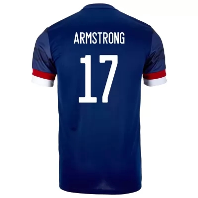 Enfant Équipe D'Écosse De Football Maillot Stuart Armstrong #17 Tenues Domicile Bleu Foncé 2021