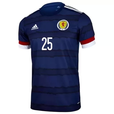 Femme Équipe D'Écosse De Football Maillot James Forrest #25 Tenues Domicile Bleu Foncé 2021