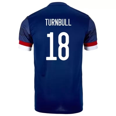 Femme Équipe D'Écosse De Football Maillot David Turnbull #18 Tenues Domicile Bleu Foncé 2021