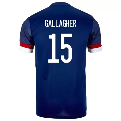 Enfant Équipe D'Écosse De Football Maillot Declan Gallagher #15 Tenues Domicile Bleu Foncé 2021