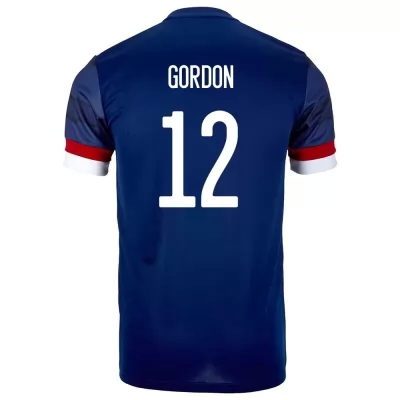 Homme Équipe D'Écosse De Football Maillot Craig Gordon #12 Tenues Domicile Bleu Foncé 2021
