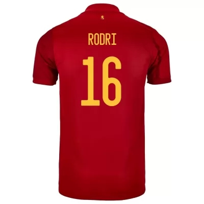 Femme Équipe d'Espagne de football Maillot Rodri #16 Tenues Domicile Rouge 2021
