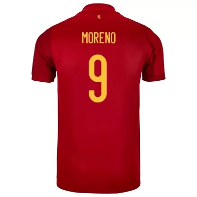 Femme Équipe d'Espagne de football Maillot Gerard Moreno #9 Tenues Domicile Rouge 2021
