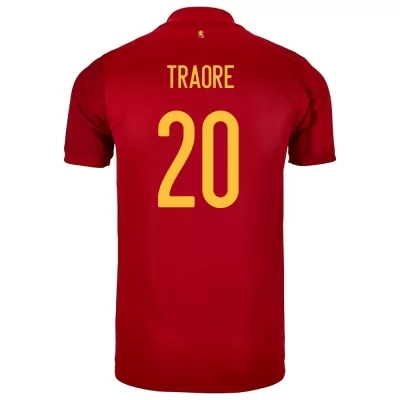 Femme Équipe d'Espagne de football Maillot Adama Traore #20 Tenues Domicile Rouge 2021