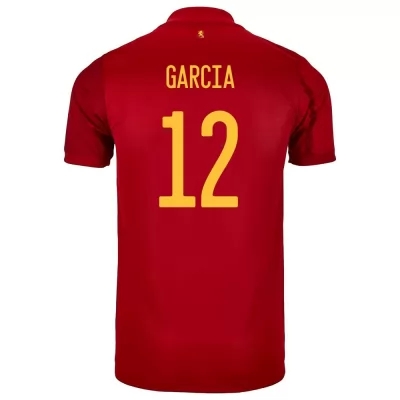 Homme Équipe d'Espagne de football Maillot Eric Garcia #12 Tenues Domicile Rouge 2021