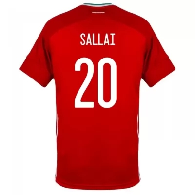 Femme Équipe de Hongrie de football Maillot Roland Sallai #20 Tenues Domicile Rouge 2021
