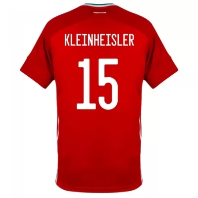 Femme Équipe De Hongrie De Football Maillot Laszlo Kleinheisler #15 Tenues Domicile Rouge 2021