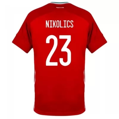 Femme Équipe de Hongrie de football Maillot Nemanja Nikolics #23 Tenues Domicile Rouge 2021