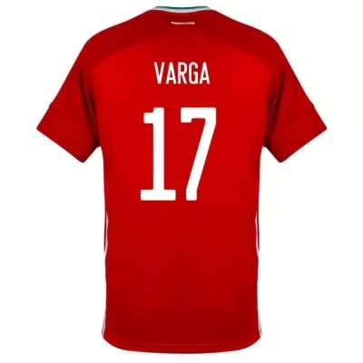 Femme Équipe de Hongrie de football Maillot Roland Varga #17 Tenues Domicile Rouge 2021