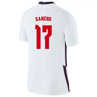Enfant Équipe d'Angleterre de football Maillot Jadon Sancho #17 Tenues Domicile Blanc 2021