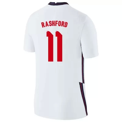 Homme Équipe d'Angleterre de football Maillot Marcus Rashford #11 Tenues Domicile Blanc 2021