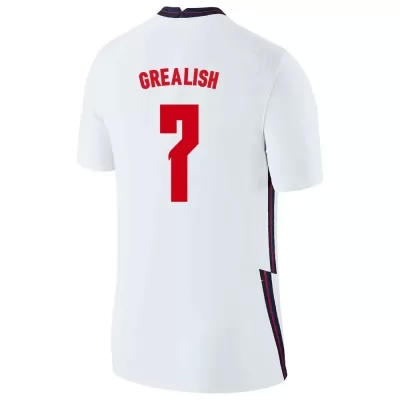 Homme Équipe d'Angleterre de football Maillot Jack Grealish #7 Tenues Domicile Blanc 2021
