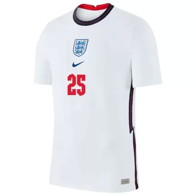 Femme Équipe d'Angleterre de football Maillot Bukayo Saka #25 Tenues Domicile Blanc 2021