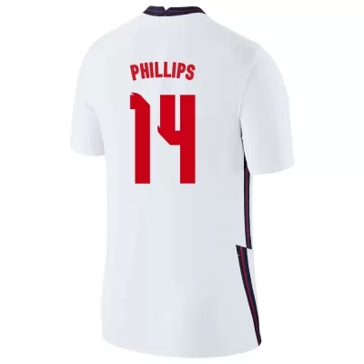 Enfant Équipe d'Angleterre de football Maillot Kalvin Phillips #14 Tenues Domicile Blanc 2021
