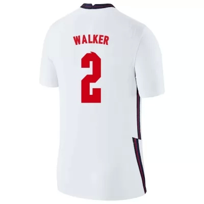 Homme Équipe d'Angleterre de football Maillot Kyle Walker #2 Tenues Domicile Blanc 2021