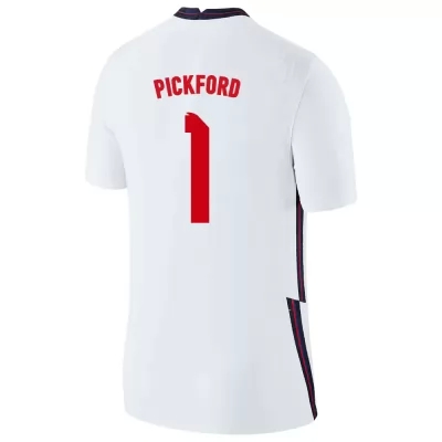 Homme Équipe d'Angleterre de football Maillot Jordan Pickford #1 Tenues Domicile Blanc 2021