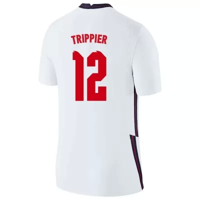 Homme Équipe d'Angleterre de football Maillot Kieran Trippier #12 Tenues Domicile Blanc 2021