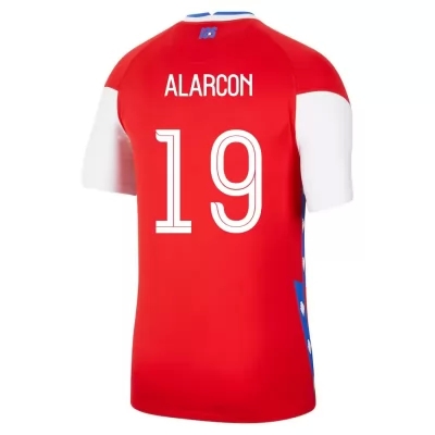 Femme Équipe du Chili de football Maillot Tomas Alarcon #19 Tenues Domicile Rouge 2021